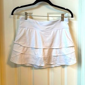 Athelta Girl Swing Skort, White, Size XL/14